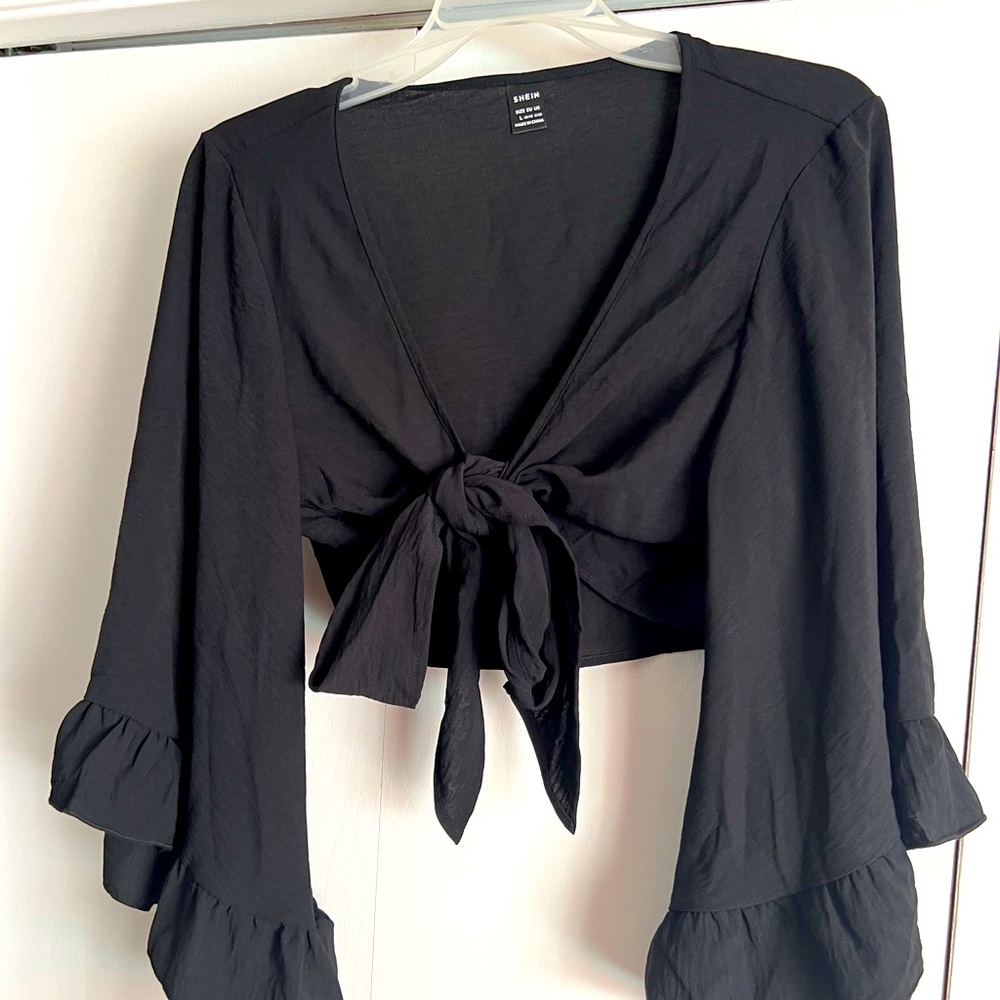 Women’s Shein Tie Crop Top